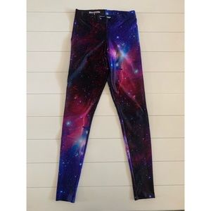 BlackMilk Galaxy Purple Leggings